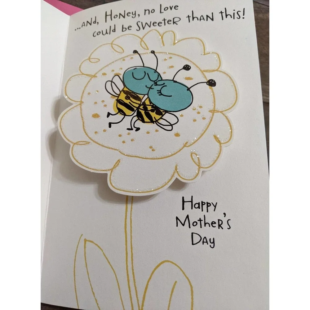 Happy Mother's Day wife My Sweet Honey Bee Lover No Love Sweeter Hallmark Card